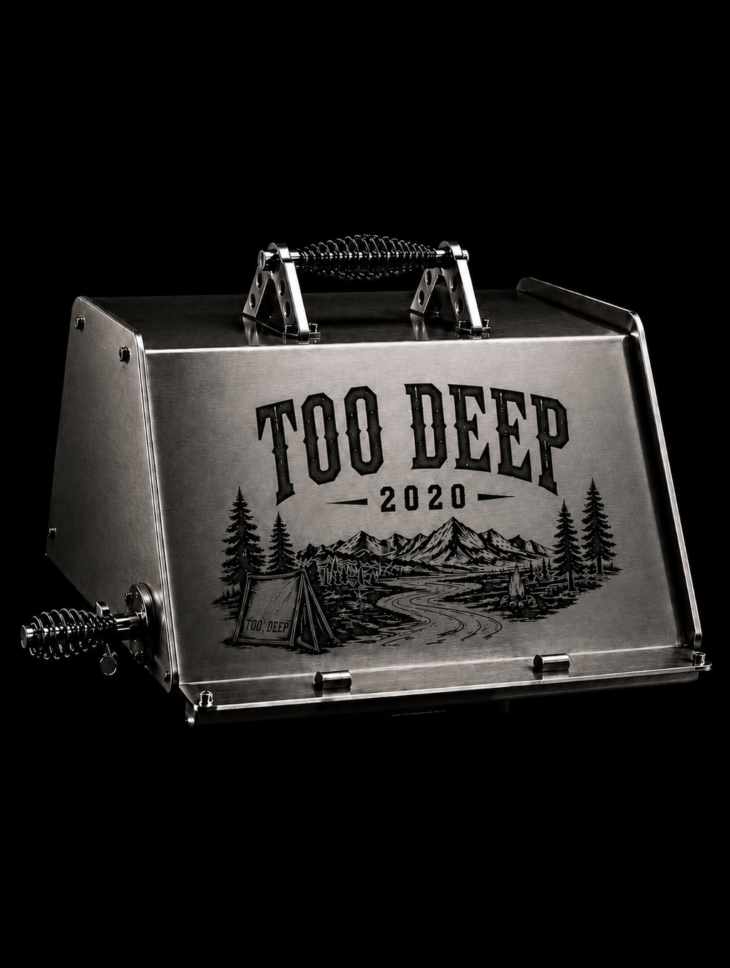 Custom Vapor-Blasted & Laser-Etched Lid